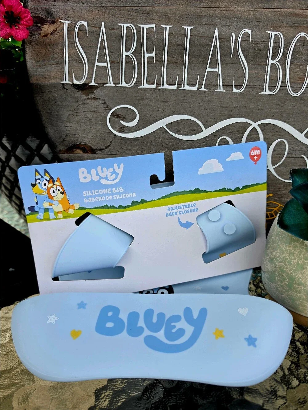 Bluey Silicone Bib for Kids